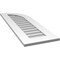 Ekena Millwork Quarter Round Top Right Surface Mount PVC Gable Vent w/ 3-1/2"W x 1"P Standard Frame, 14"W x 42"H GVPQR14X4201SN - alternate 3